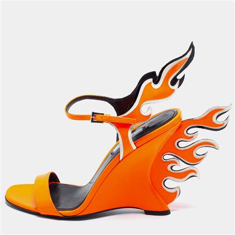 prada flame shoes buy|prada flame wedge.